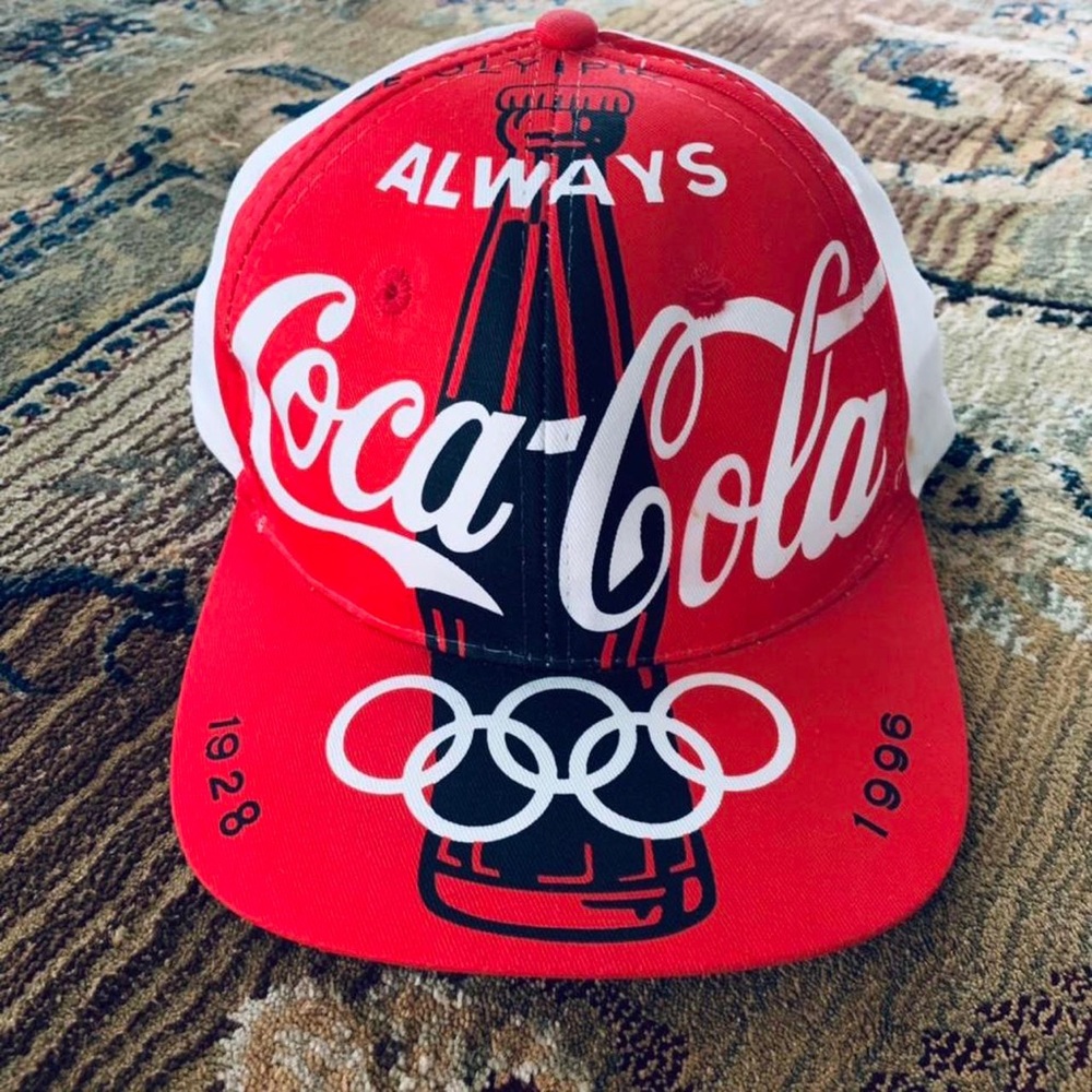 Rare NWT 1996 Atlanta Olympics Vintage Coca Cola Snapback